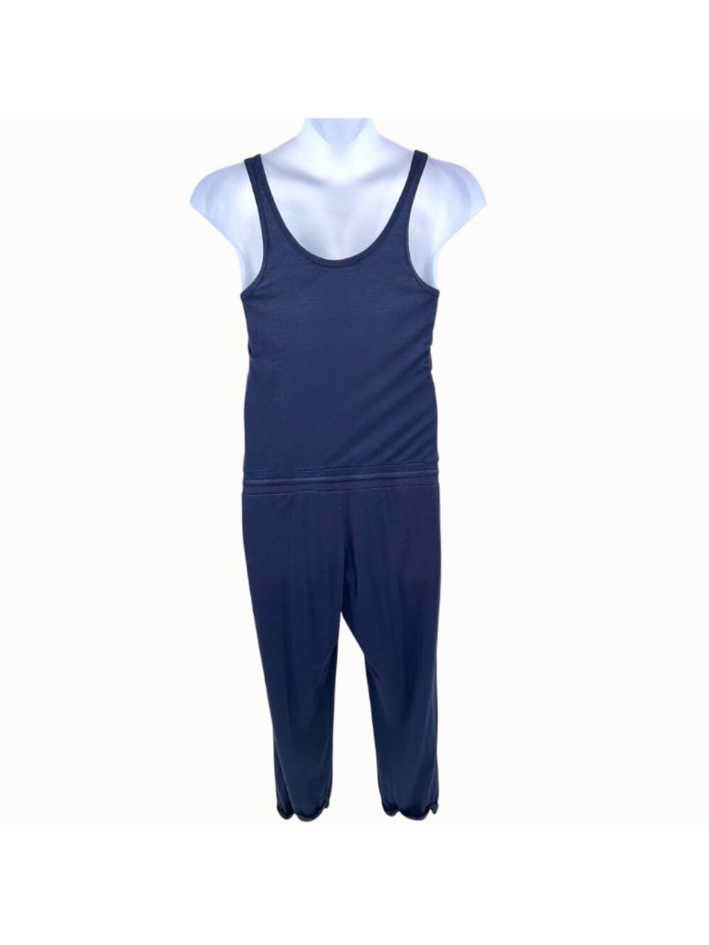 Michael Stars Navy Blue Sleeveless Drawstring Waist Jumpsuit Women's Size S - Picture 6 of 7